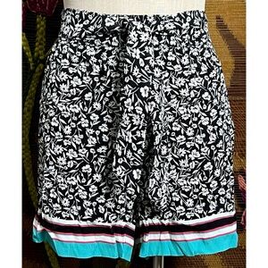 Anthropologie Floral Shorts L